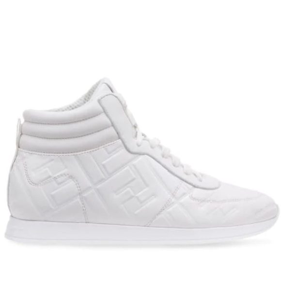 SOLD Fendi white embossed sneakers size 5 - Picture 2 of 7